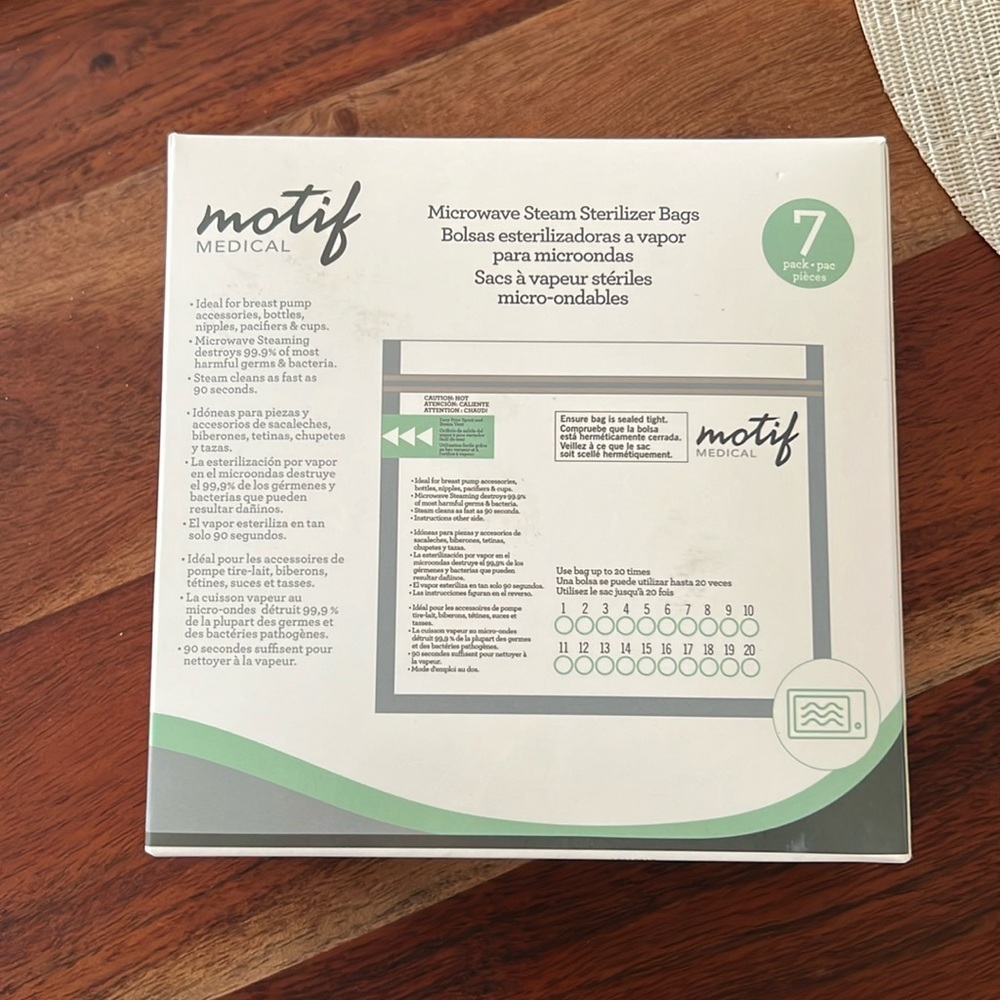 6 Motif sterilizing bags